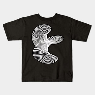 White Lines Swirl Kids T-Shirt